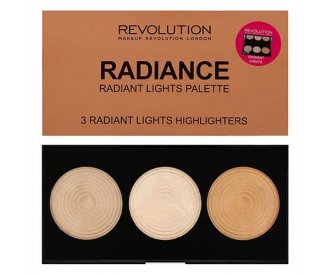 Revolution Палітра 3-х хайлайтерів для обличчя Highlighter Palette Radiance