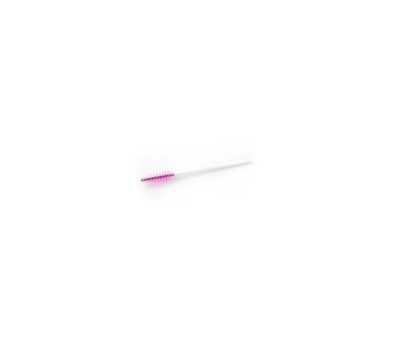 Щеточка обычная розовая  с белой ручкой фото_1