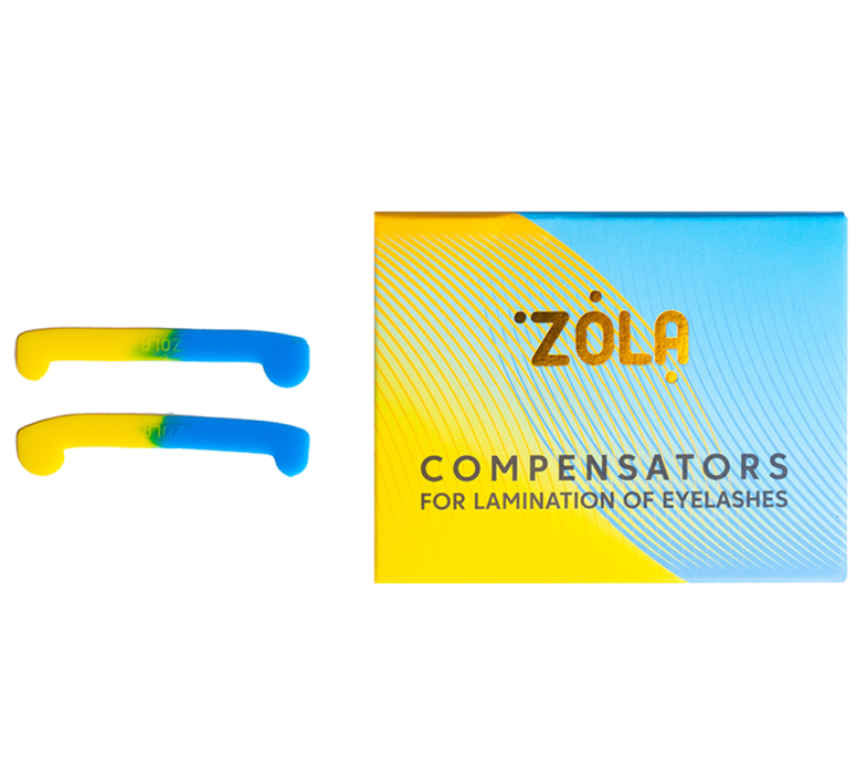 ZOLA Компенсаторы для ламинирования ресниц Compensators For Lamination Of Eyelashes (Желто-голубые) фото_1