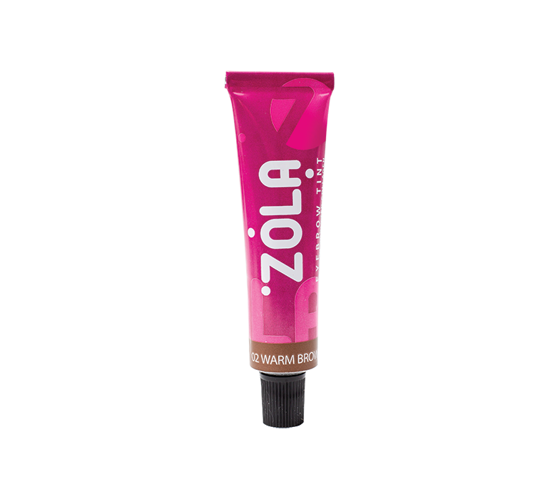 ZOLA Краска для бровей с коллагеном Eyebrow Tint With Collagen 02 Warm Brown 15ml. фото_1