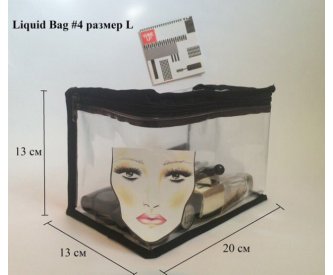 Прозрачная косметичка, L (сундучок). Liquid Bag #4