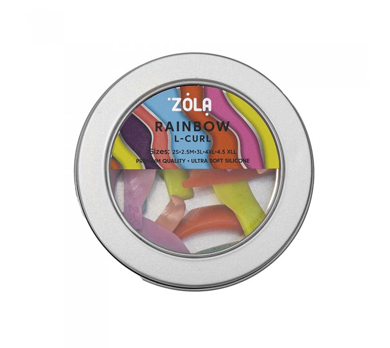 ZOLA Валики для ламинирования Rainbow L-Curl (2S, 2.5M, 3L, 4XL, 4.5XLL) фото_2